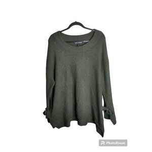 Love & Legend Soft Cozy Bell Sleeve Olive Green Sweater, size 3XL
